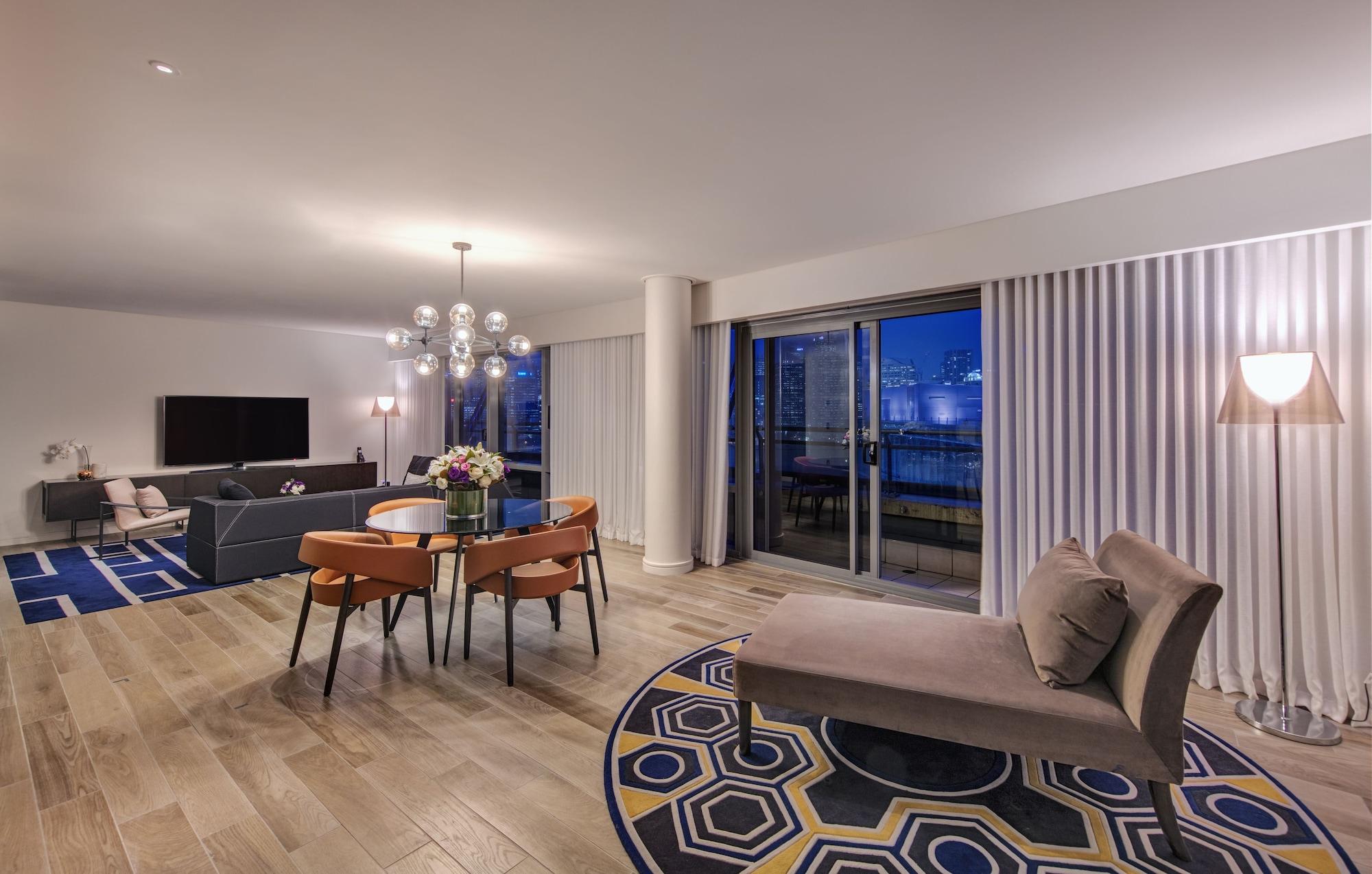 悉尼星辰大酒店和公寓 外观 照片 A living room at the hotel